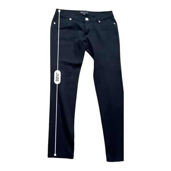 Body C stretchy black leggings/pants 5 pockets design zip/button Women M - Picture 15 of 16